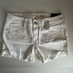 American Eagle Outfitters Women's Midi White Shorts